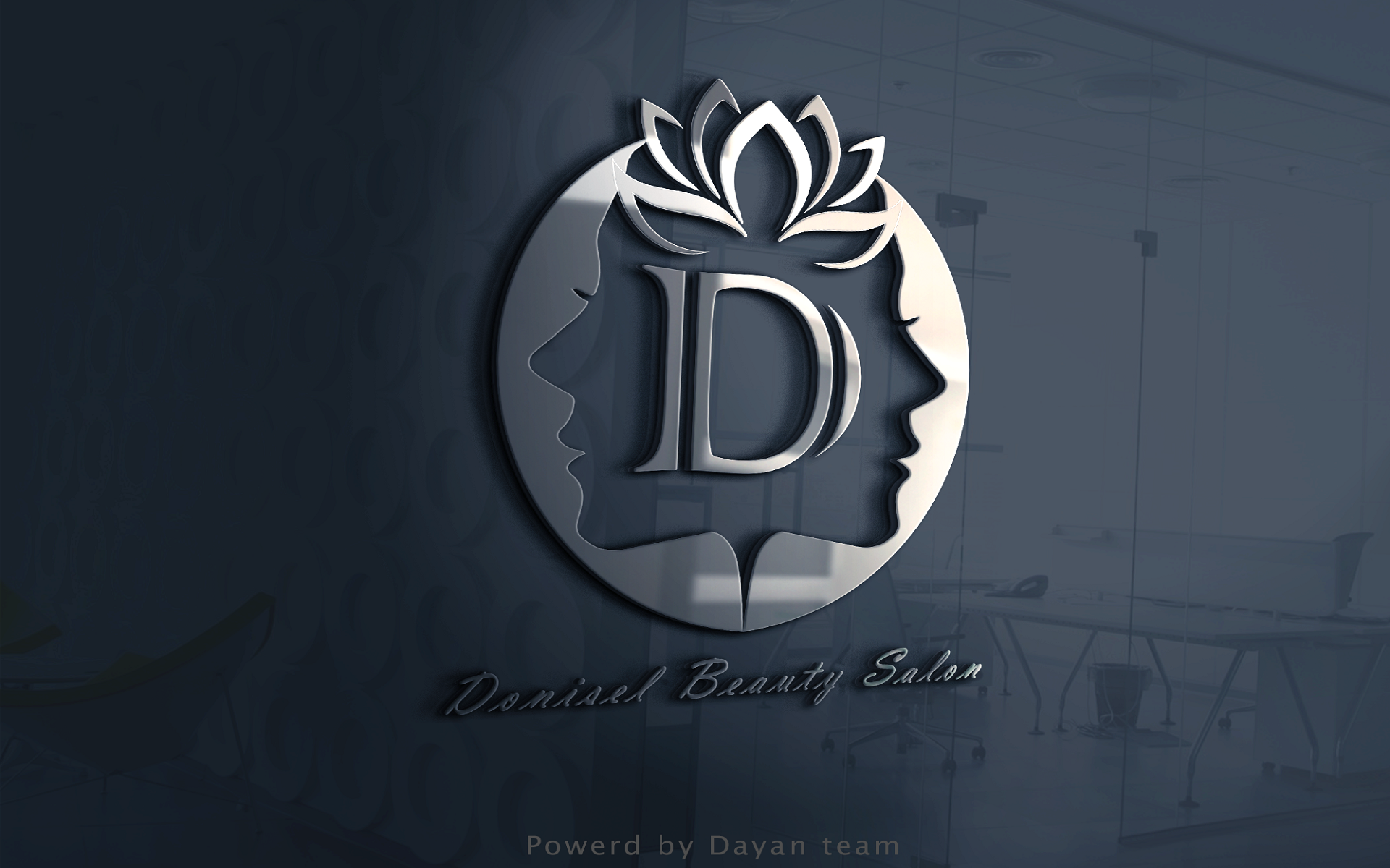 Donisel logo mockup 2